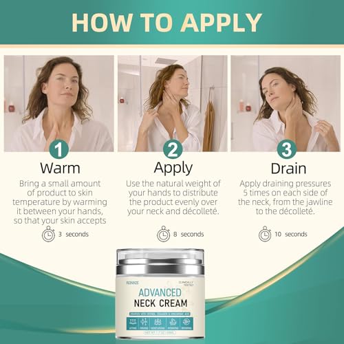 Neck Cream for Tightening Firming: Instant Face Lift Cream - Wrinkle Cream for Women RONKIEBuy Supplements Australia