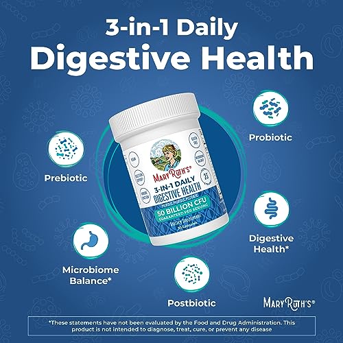 Mary Ruth's 3 in 1 Digestive Health Probiotic, 30 CT MaryRuth OrganicsBuy Supplements Australia