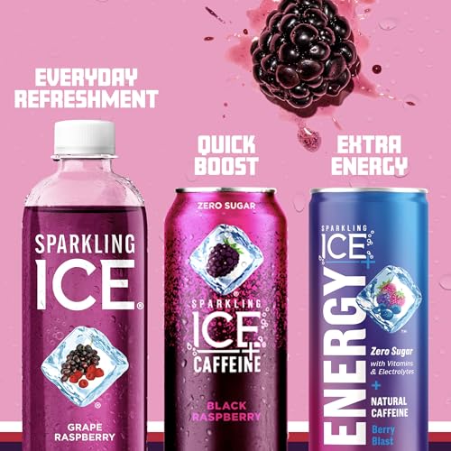 Sparkling Ice, Grape Raspberry Sparkling Water, Zero Sugar Flavored Water, with Vitamins Sparkling ICEBuy Supplements Australia