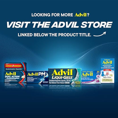 Advil Liqui-Gels Pain Reliever and Fever Reducer, Pain Medicine for Adults with Ibuprofen 200mg for Headache, Backache, Menstrual Pain and Joint Pain Relief - 50x2 Liquid Filled Capsules AdvilBuy Supplements Australia
