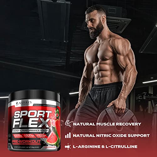 Pre Workout Powder with Beta Alanine, L-Citrulline & L-Arginine | PreWorkout Energy Powder Nature's NutritionBuy Supplements Australia