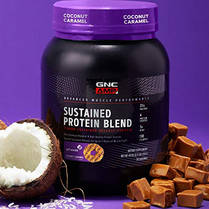 GNC AMP Sustained Protein Blend | Targeted Muscle Building and Exercise Formula GNCBuy Supplements Australia