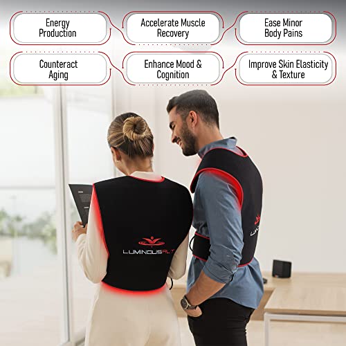 LuminousRLT Red Light Therapy Pad, Adjustable Infrared Light Therapy Back Wrap LUMINOUSRLTBuy Supplements Australia
