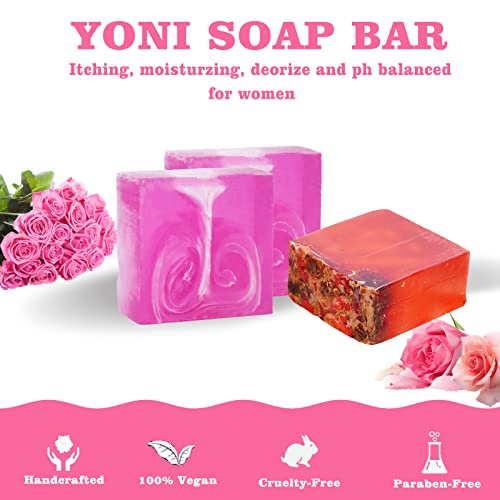 Yoni Soap Bars Yoni Wash Set Of 4, Feminine Wash Ph Balance for Women Vaginial Deodorants yonisayoBuy Supplements Australia
