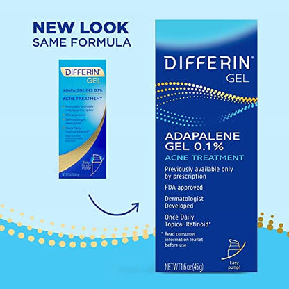 Differin Acne Treatment Gel, 90 Day Supply, Retinoid Treatment For Face DifferinBuy Supplements Australia