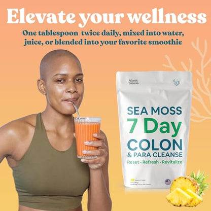 Atlantic Naturals Sea Moss 7 Day Colon and para Cleanse | Detox, Gut Health and Intestinal Atlantic NaturalsBuy Supplements Australia