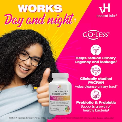 vH essentials Urinary Health & Bladder Control, Cranberry Extract, Prebiotics and Probiotics vH essentialsBuy Supplements Australia