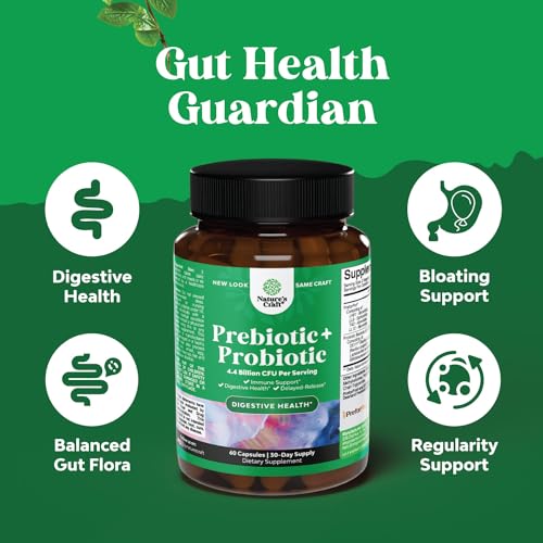 Prebiotics and Probiotics Gut Health Supplement - Super Potent Digestive Health Acidophil Natures CraftBuy Supplements Australia