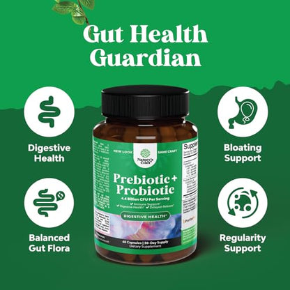 Prebiotics and Probiotics Gut Health Supplement - Super Potent Digestive Health Acidophil Natures CraftBuy Supplements Australia