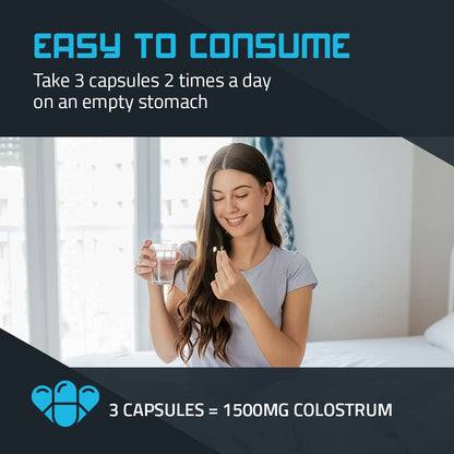 TBR Labs Pure Bovine Colostrum 180 Capsules - Antibiotic and Hormone Free - USA Source TBR LabsBuy Supplements Australia