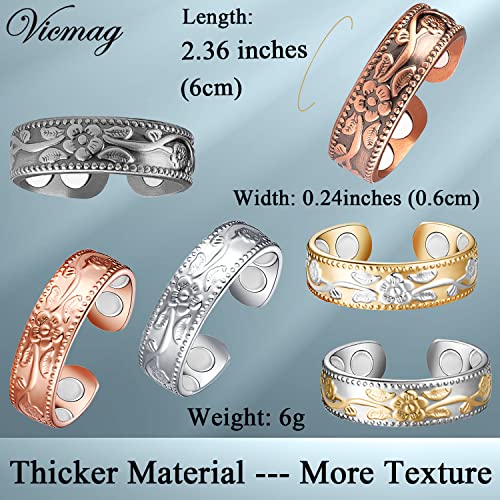 Vicmag Copper Magnetic Ring for Women, Lymphatic Drainage Ring Ladies Fingers Thumb VicmagBuy Supplements Australia