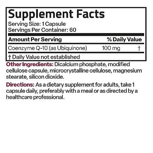 Bronson CoQ10 100 MG High Potency Cellular Energy Production, 60 Vegetarian Capsules BronsonBuy Supplements Australia