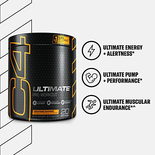 Cellucor C4 Ultimate Pre Workout Powder Orange Mango - Sugar Free Preworkout CellucorBuy Supplements Australia