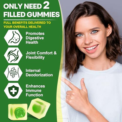 Sugar Free Black Seed Oil Filled Gummies & Chlorophyll, with Hydrolyzed Collagen EnvyCureBuy Supplements Australia