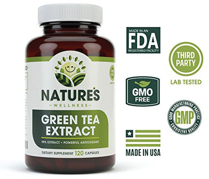 Green Tea Extract 98% Standardized with EGCG | Healthy Weight Support, Metabolism Natures WellnessBuy Supplements Australia