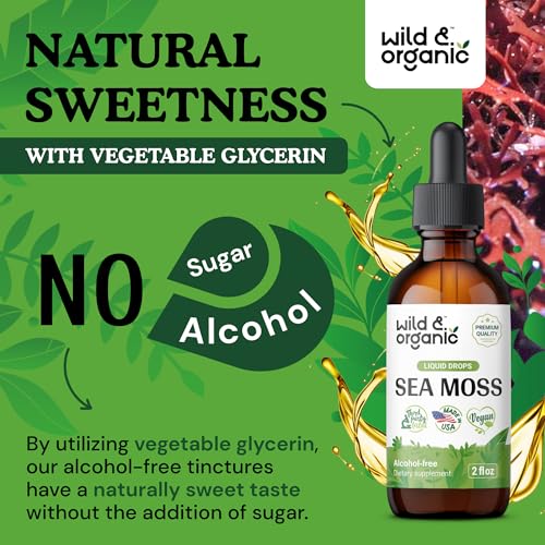 Sea Moss - Organic Sea Moss Liquid Drops - Irish Sea Moss Supplement - Seamoss Wild & OrganicBuy Supplements Australia
