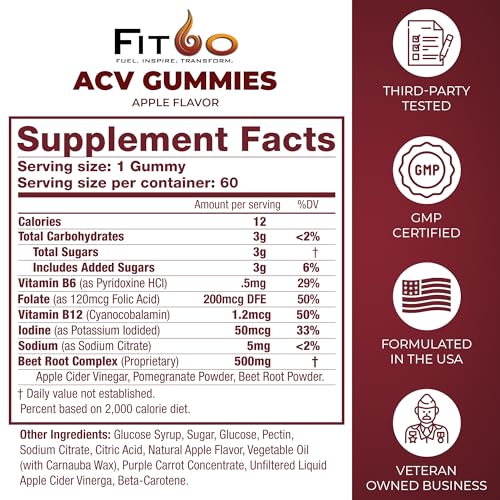 FIT60 Keto Apple Cider Vinegar Gummies with The Mother | Keto ACV Gummies for Advanced Healthy Weight FIT60Buy Supplements Australia