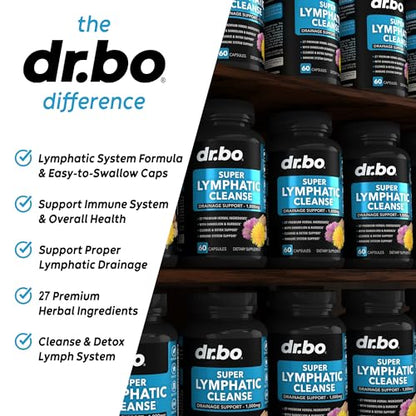 Lymphatic Support Herbal Supplement with Echinacea & Ginger - For Lymph Drainage & Detox DR. BOBuy Supplements Australia