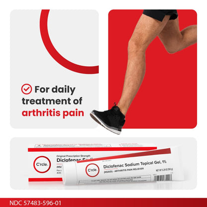 Diclofenac Sodium Gel 1% 150g Effective Arthritis Pain Reliever - Prescription Strength Anti-Inflammatory Gel - Extra Strength Arthritis Cream for Daily Use - Get Over-The-Counter Relief(1Pack) C'rcleBuy Supplements Australia