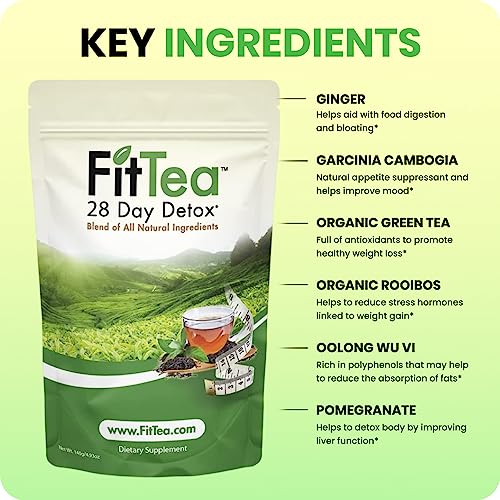 The ORIGINAL FitTea 14 Day Detox Tea for Weight Loss and Belly Fat - Detox Cleanse FitTeaBuy Supplements Australia