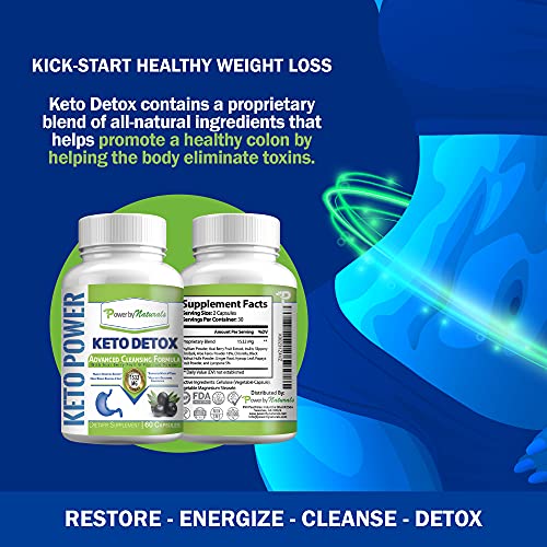 Power By Naturals Keto Colon Cleanser & Detox - Rapid Weight Loss Pills, Gut Health Power By NaturalsBuy Supplements Australia