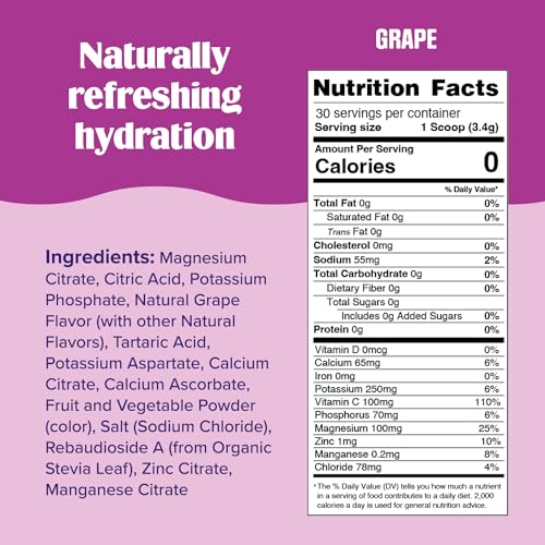 Ultima Replenisher Daily Electrolyte Drink Mix – Grape, 30 Servings – Hydration Powder Ultima ReplenisherBuy Supplements Australia
