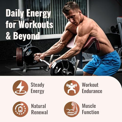 Resciency 2326 MG Mitochondrial Supplements with ATP, Vitamins, CoQ10 & PQQ, More Effective Than Creatine HMB & Nitric Oxide, Energy, Endurance, Strength, Recovery & Muscle, Organic, 120 Capsules ResciencyBuy Supplements Australia
