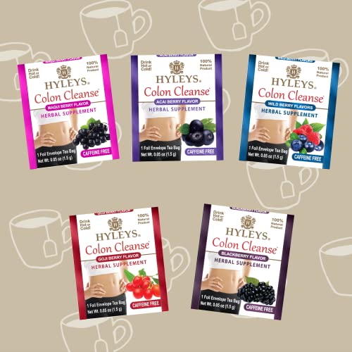 Hyleys Colon Cleanse Tea Assorted Flavors - 42 Tea Bags (12 Pack - 504 Tea Bags Total) HYLEYSBuy Supplements Australia