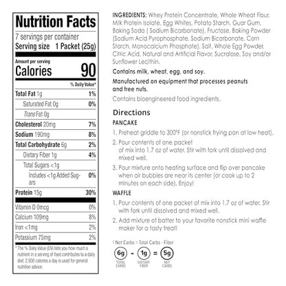 BariWise Protein Pancake & Waffle Mix, Golden Delicious, Low Sugar & Low Carb (7ct) BariWiseBuy Supplements Australia