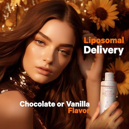 Codeage Liquid Collagen Supplement Chocolate Flavor, Beauty Trim & Glow Liposomal CodeageBuy Supplements Australia