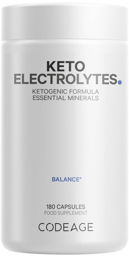 Keto Electrolytes Supplement – Vegan Electrolyte Tablets w Magnesium, Potassium