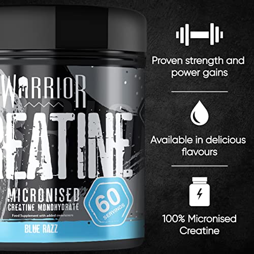 Warrior Creatine Monohydrate Powder – 300g – Micronised for Easy Mixing WarriorBuy Supplements Australia