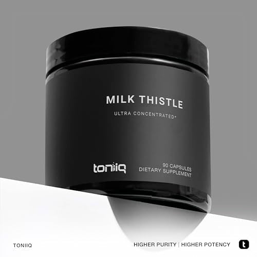 Toniiq Ultra High Strength Milk Thistle Capsules - 25,000mg 50x Concentrated Extract ToniiqBuy Supplements Australia
