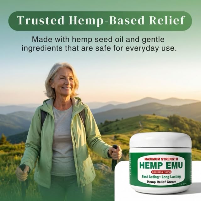 Hemp Emu Hemp Cream – 4oz Cream Hemp EmuBuy Supplements Australia