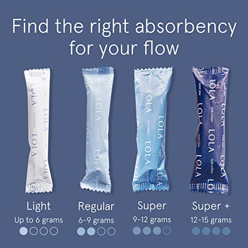LOLA Organic Cotton Tampons, 60 Count - Super Plus Tampons, Period Feminine Hygiene Products LOLABuy Supplements Australia