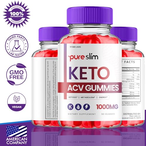 (3 Pack) Pure Slim Keto ACV Gummies, Pure Slim Keto ACV Advanced Weight Loss 1000 MG Titan LabsBuy Supplements Australia