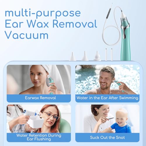 Ear Vacuum Wax Remover, Ear Wax Removal with 8 Pcs Ear Pick, Ear Wax GirugBuy Supplements Australia