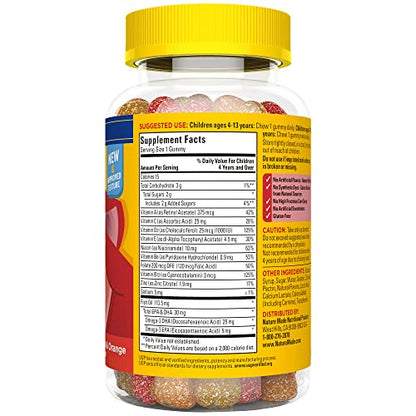 Nature Made Kids First Multivitamin with Omega-3, Kids Gummy Multivitamins with Vitamins and Minerals for Nutritional Support, 70 Gummies