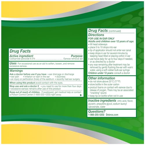 Debrox Ear Wax Removal Kit, Ear Cleaning Kit Includes Rubber Bulb Syringe DebroxBuy Supplements Australia
