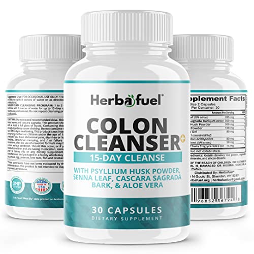 Herbafuel Colon Cleanse - Supports Detox, Gut Health, & Bloating Relief - Contains Herbs HerbafuelBuy Supplements Australia