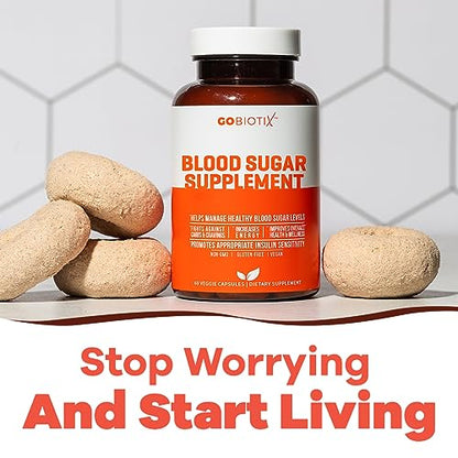 GOBIOTIX Blood Sugar Support - Cinnamon, Berberine and Selenium Capsules - Blood Sugar GOBIOTIXBuy Supplements Australia