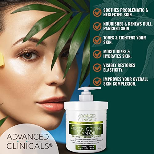 Advanced Clinicals Retinol Body Cream + Green Coffee Bean Oil Slim & Tighten Body Lotion Advanced ClinicalsBuy Supplements Australia