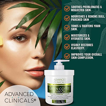 Advanced Clinicals Retinol Body Cream + Green Coffee Bean Oil Slim & Tighten Body Lotion Advanced ClinicalsBuy Supplements Australia