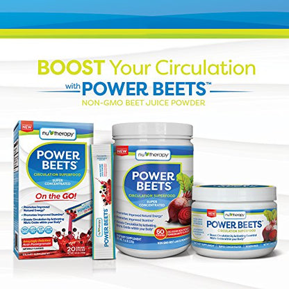 Nu-Therapy Power Beets - Super Concentrated Circulation Superfood - Dietary Supplement SlimFastBuy Supplements Australia