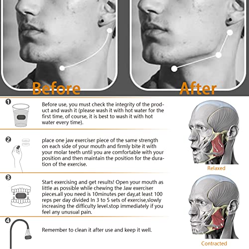 Jawline Exerciser for Men & Women - Jaw Trainer, Facial Toner, and Double Chin Reducer COOLCHUMPBuy Supplements Australia