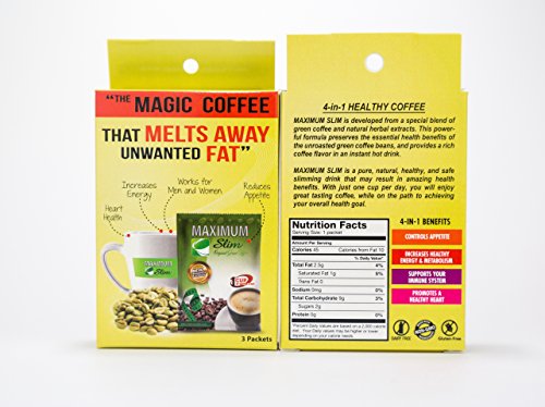 Maximum Slim The Healthy 4-in-1 Organic Green Coffee That Boost Metabolism & Detox Your Body Maximum SlimBuy Supplements Australia