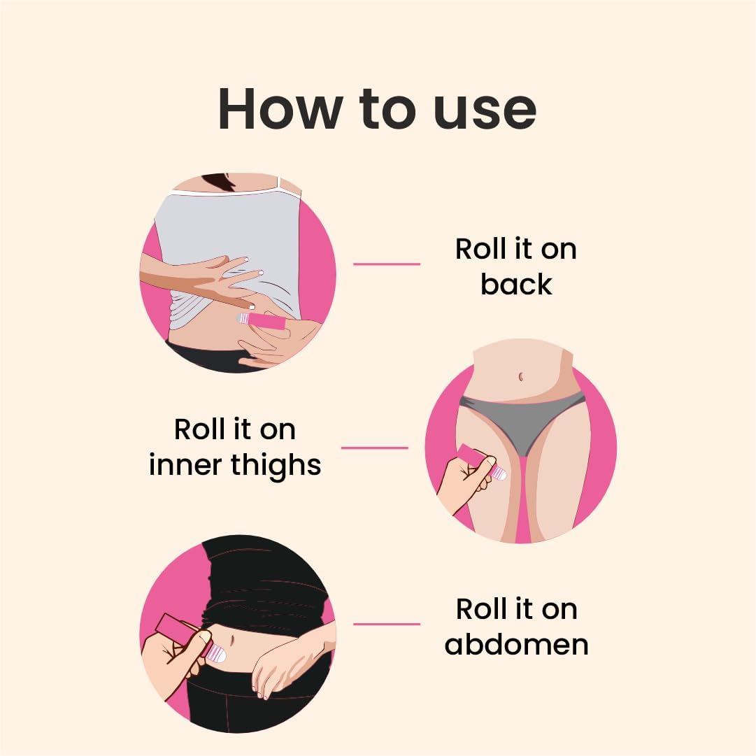 Cramp Aid Roll On for Menstrual Cramps | Instant Period Pain Relief | | Natural & Ayurvedic Alternative to hot Bags | Fits in Pocket GenericBuy Supplements Australia