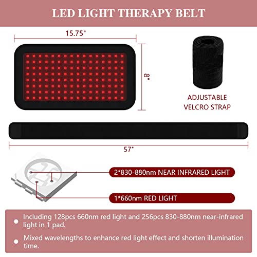 Red Light Therapy Belt, Infrared Light Therapy Wrap Red Light Therapy Device for Body, Pain Relief JitesyBuy Supplements Australia